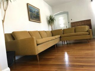 Vintage MILO BAUGHMAN For THAYER COGGIN Sectional SOFA Mid Century Modern COUCH 4
