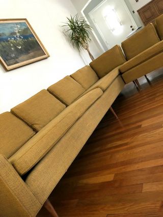 Vintage MILO BAUGHMAN For THAYER COGGIN Sectional SOFA Mid Century Modern COUCH 5