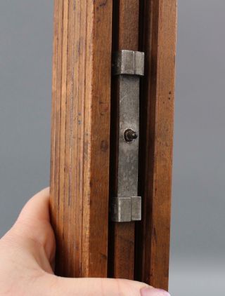Antique Triple Slide,  Brass & Wood Folding Tripod for Camera,  Telescope or Lamp 11