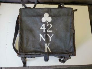 Civil War Backpack Knapsack Marked 42nd York Volunteer Infantry Regiment