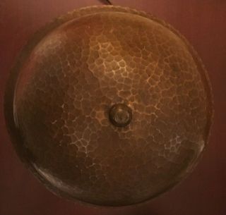 Antique Signed Roycroft Copper Helmet Table Lamp Arts & Crafts Style 10