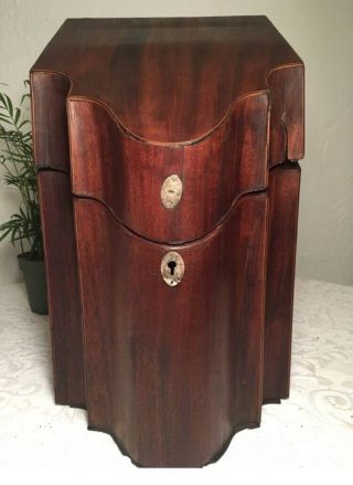 Antique 19th Century Mahogany Knife/cutlery Box Case