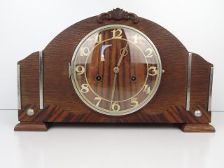 Pfeilkreuz Hau Junghans Ww2 1935 Antique German Shelf Mantel Clock