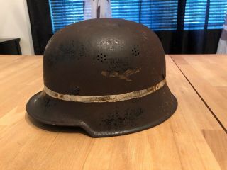 Absolutely Gorgeous And Extremely Rare Ww 2 Crash Crew Helmet,  Military Germ An 2