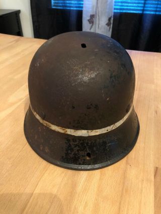 Absolutely Gorgeous And Extremely Rare Ww 2 Crash Crew Helmet,  Military Germ An 3