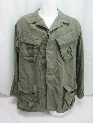 Vintage Mens Army Cotton W/r Rip - Stop Poplin Coat Og - 107 Dsa100 Sz Medium