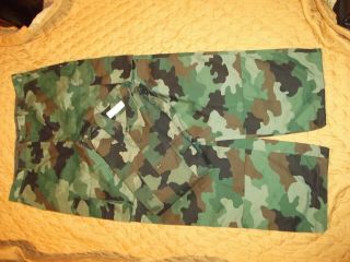 Yugoslavia Jna Army Camo Trousers With Shirt M93 Big Size Nos Rare