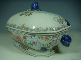 chinese export tobacco leaf porcelain tureen 5