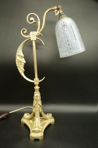 ⭐ Large Lamp Moon Decor Louis Xvi Style 1920 