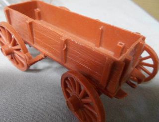 Marx Wagon Train Playset Red Wagon,  Tan Cover,  Accessories,  L@@K 12