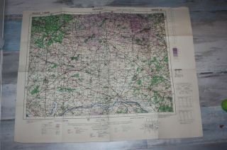Airborne Normandy Map Relic Us Dday 1944 Soe Sas Paratrooper
