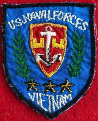 Us Navy Patch Vietnamese Made Rare Naval Forces Vietnam