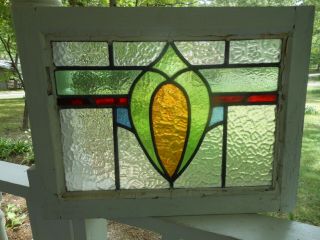 Ma17 - 310 Lovely Older Leaded Stained Glass Window From England Last One