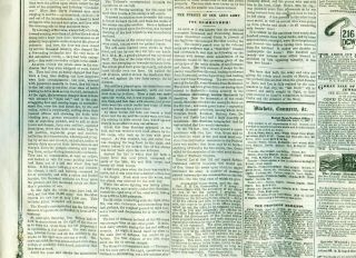Newspaper Civil War Lee Surrenders at Appomattox Court House 1865 3