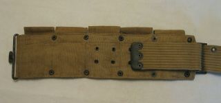 WW1 U.  S.  Army M1917 Dismounted 10 Pocket Cartridge Belt RARE H.  B.  & Co.  1918 5