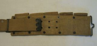 WW1 U.  S.  Army M1917 Dismounted 10 Pocket Cartridge Belt RARE H.  B.  & Co.  1918 6