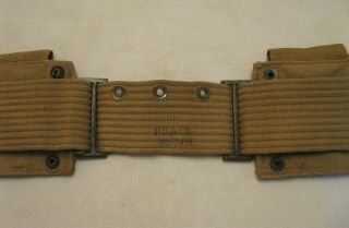 WW1 U.  S.  Army M1917 Dismounted 10 Pocket Cartridge Belt RARE H.  B.  & Co.  1918 7