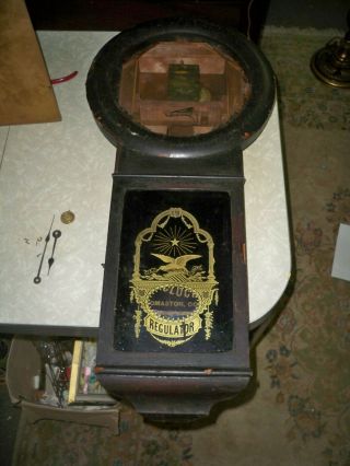 Antique Seth Thomas No.  1 Weight Driven Regulator Estate Fresh Project Clock