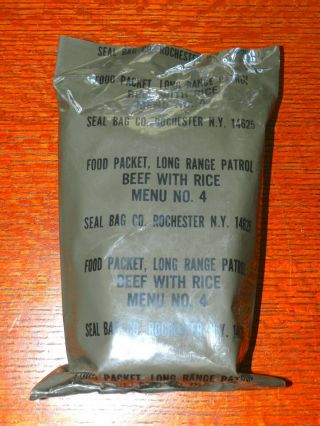 Us Military Food Packet,  Long Range Patrol Late Vietnam War Survival