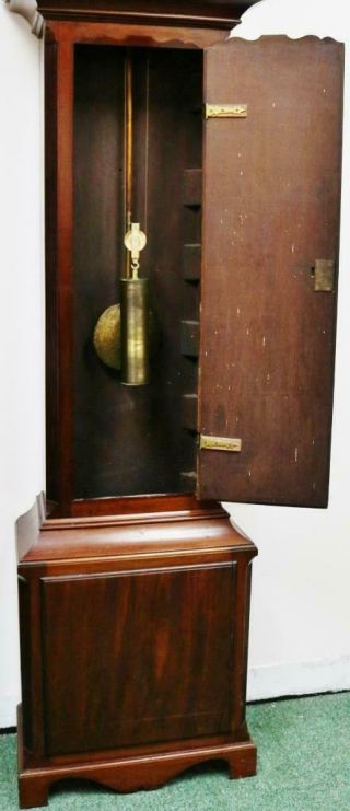 Rare Antique C1760 English 8 Day Moonphase Regulator Longcase Grandfather Clock 6