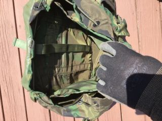 US MILITARY ALICE FIELD PACK MEDIUM LC - 2 RUCKSACK COMPLETE W/ FRAME WOODLAND 2