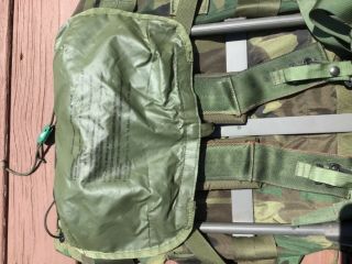 US MILITARY ALICE FIELD PACK MEDIUM LC - 2 RUCKSACK COMPLETE W/ FRAME WOODLAND 7
