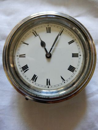 Vintage Dash Board Clock Transport Car Automobile Angled Case