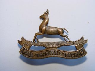 Canada Ww1 Cef Cap Badge The Royal Canadian Dragoons Maker Jr Gaunt Montreal