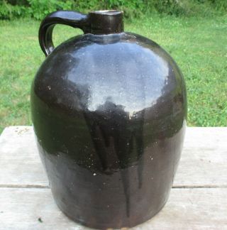 Antique FLAWLESS - RARE 1800 ' s HUGE WHISKEY BEE HIVE JUG 3 Gallon Blue Sheen 10