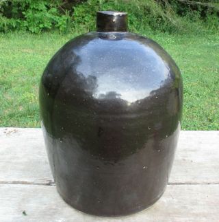 Antique FLAWLESS - RARE 1800 ' s HUGE WHISKEY BEE HIVE JUG 3 Gallon Blue Sheen 5