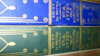 American Legion Source Records of the Great War WWI 7 Books in Wooden Crate RARE 7