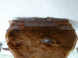 Perfect 1949 Swiss Army Cowhide Leather Backpack Rucksack Military Fur TOP 8