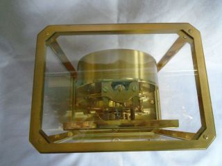 RARE SQUARE DIAL 1965 VINTAGE JAEGER LECOULTRE ATMOS CLOCK 528 - 6 FULLY SERVICED 4