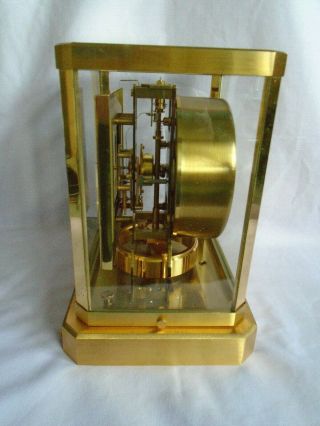 RARE SQUARE DIAL 1965 VINTAGE JAEGER LECOULTRE ATMOS CLOCK 528 - 6 FULLY SERVICED 7