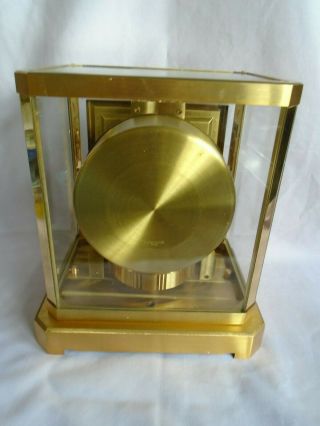 RARE SQUARE DIAL 1965 VINTAGE JAEGER LECOULTRE ATMOS CLOCK 528 - 6 FULLY SERVICED 8