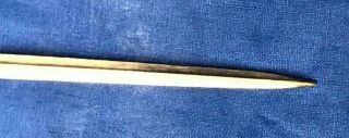 Vintage WWI 1886 Numbered French Model Lebel Bayonet with Scabbard Rosalie 3