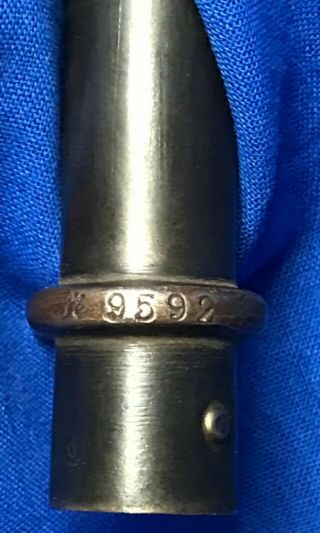 Vintage WWI 1886 Numbered French Model Lebel Bayonet with Scabbard Rosalie 6