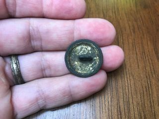 Dug pre Civil War 1 - Piece Navy Coat Button With Great Gold 6