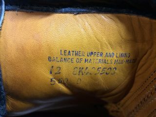 US MILITARY ARMY MOUNTAIN SKI BOOT LEATHER 10TH SFG CHIPPEWA BOOTS 12D VINTAGE 11