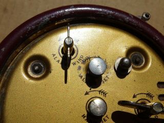 KAL KLOK NOVELTY TAPE MEASURE CALENDAR ROTARY DIAL SHELF CLOCK VINTAGE 1930 ' s 10