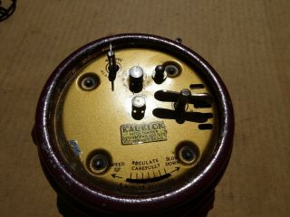 KAL KLOK NOVELTY TAPE MEASURE CALENDAR ROTARY DIAL SHELF CLOCK VINTAGE 1930 ' s 8