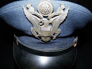 Ww2 Us Officer Visor Cap Hat Us Army Air Corp Pilot Bancroft Flighter Cap Hat