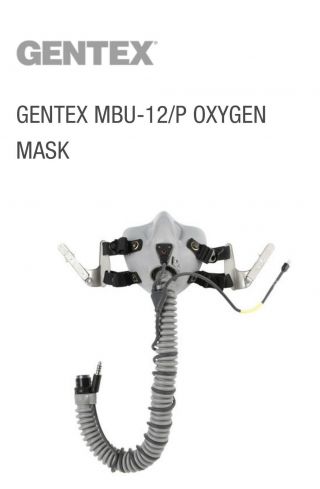 Gentex HGU - 55/P FLIGHT HELMET,  X - Large,  MBU - 12/P Oxygen Mask and Bag 2