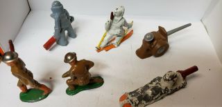 VINTAGE BARCLAY,  MANOIL,  LEAD FIGURES SNOW SOLDIERS & OTHERS 6