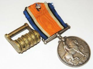 WW1 WW2 RFC British RAF Royal Air Force Silver War Medal Freemason w/ pins look 9