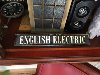 English Electric Sign Authentic Item Poss Ss Or Napier Deltic Loco C1960