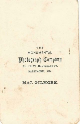 CDV COLONEL HARRY GILMORE 2nd MARYLAND CAVALRY 2