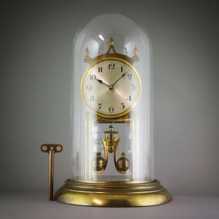 ⏰ 1926 Antique Kieninger & Obergfell German Anniversary 400 Day Clock Keeps Time