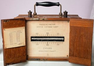 Antique Frequency Meter Hartmann Braun German Electronic Instrument Noresv