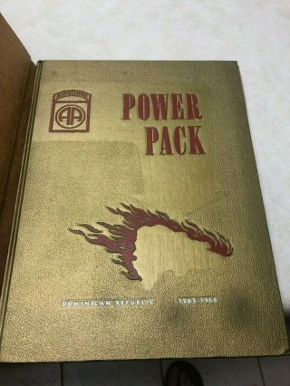 82nd Airborne Division Unit History Book Power Pack Dominican Republic 1965 - 1966
